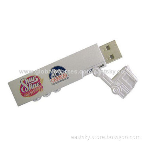 Truck Style USB Flash Drive, OEM Orders are Welcome, 64MB to 32GB CapacityNew